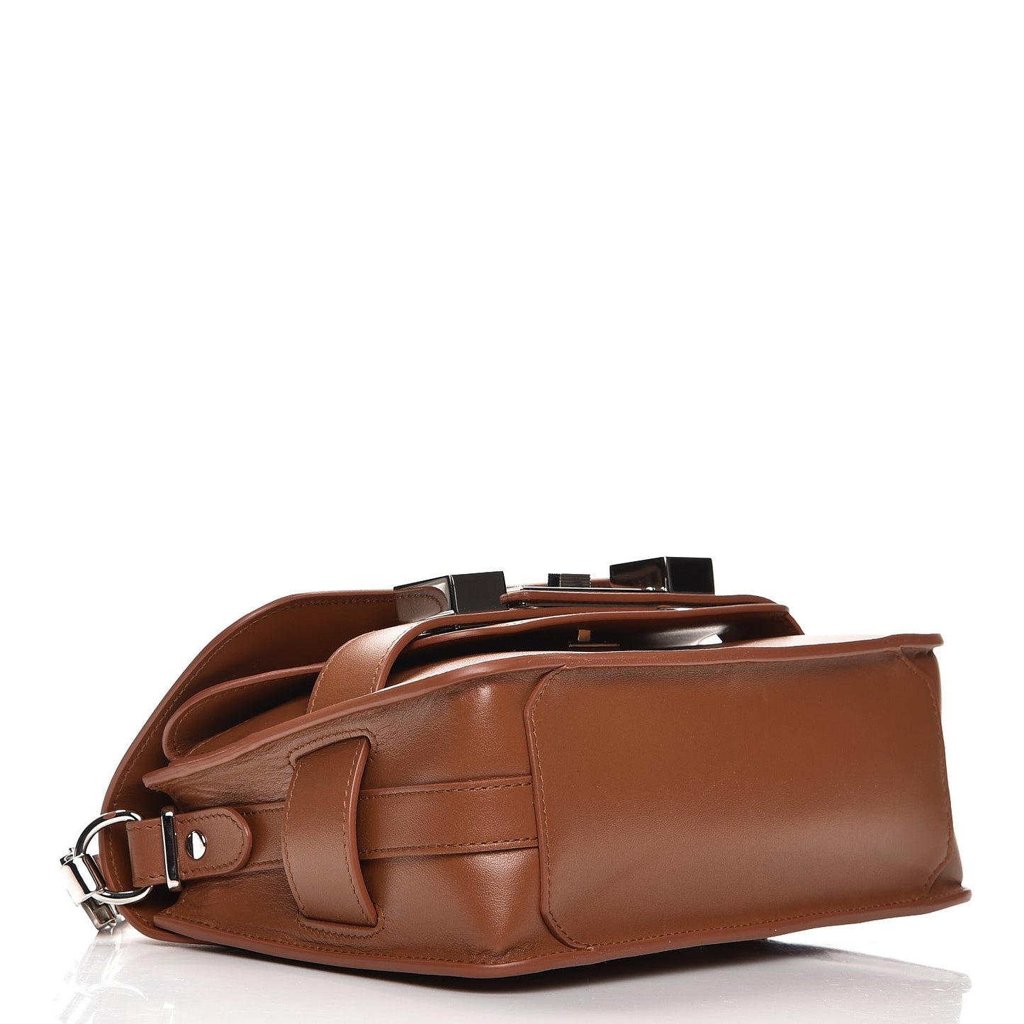 Smooth Calfskin Mini PS11 Classic Shoulder Bag Nice Tan