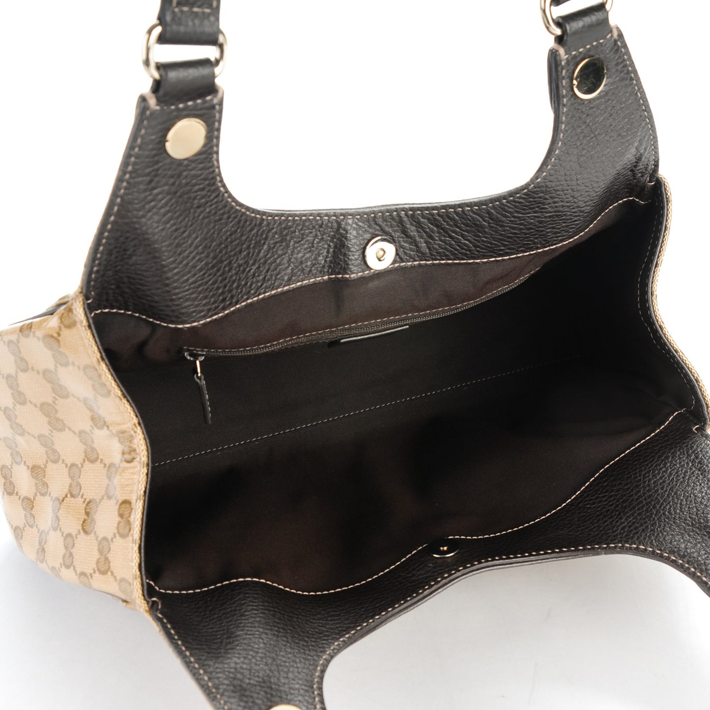Crystal Monogram Medium Charmy Shoulder Bag Dark Brown