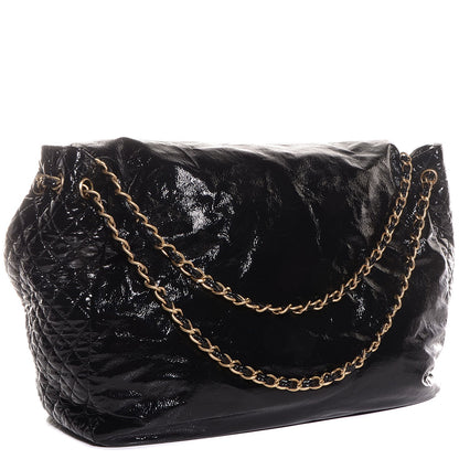 Chanel Vinyl Rock and Chain XL Flap Black 3 of 7