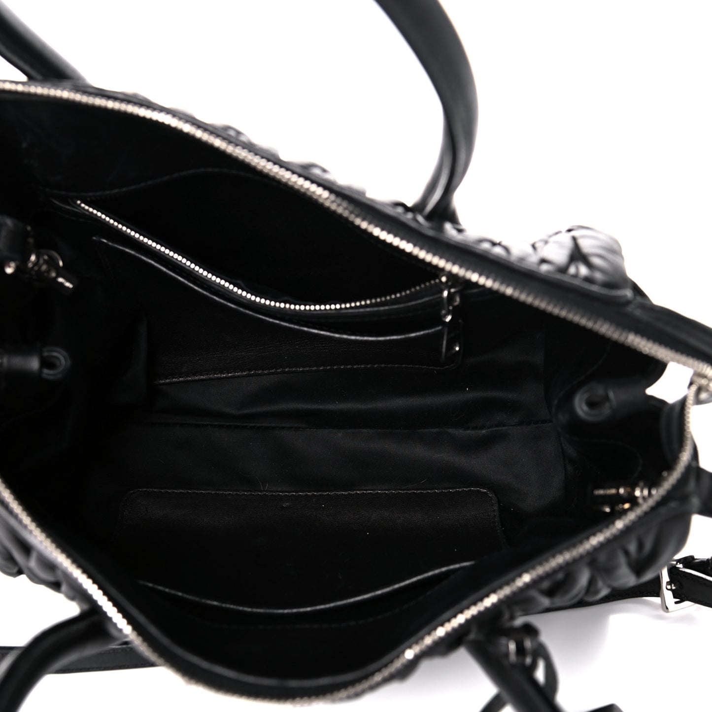 Nappa Matelasse Tote Black