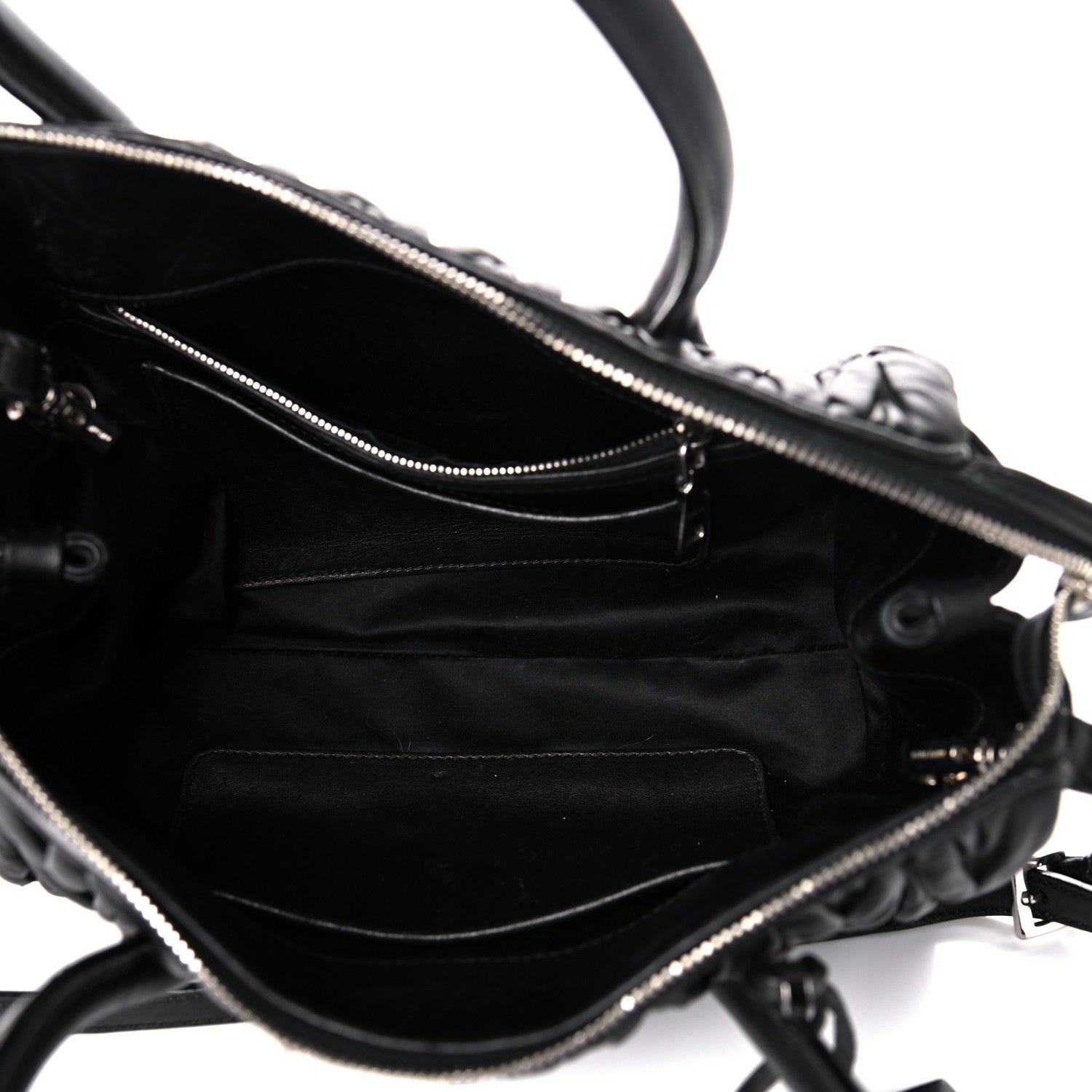 Miu Miu Nappa Matelasse Tote Black 5 of 23