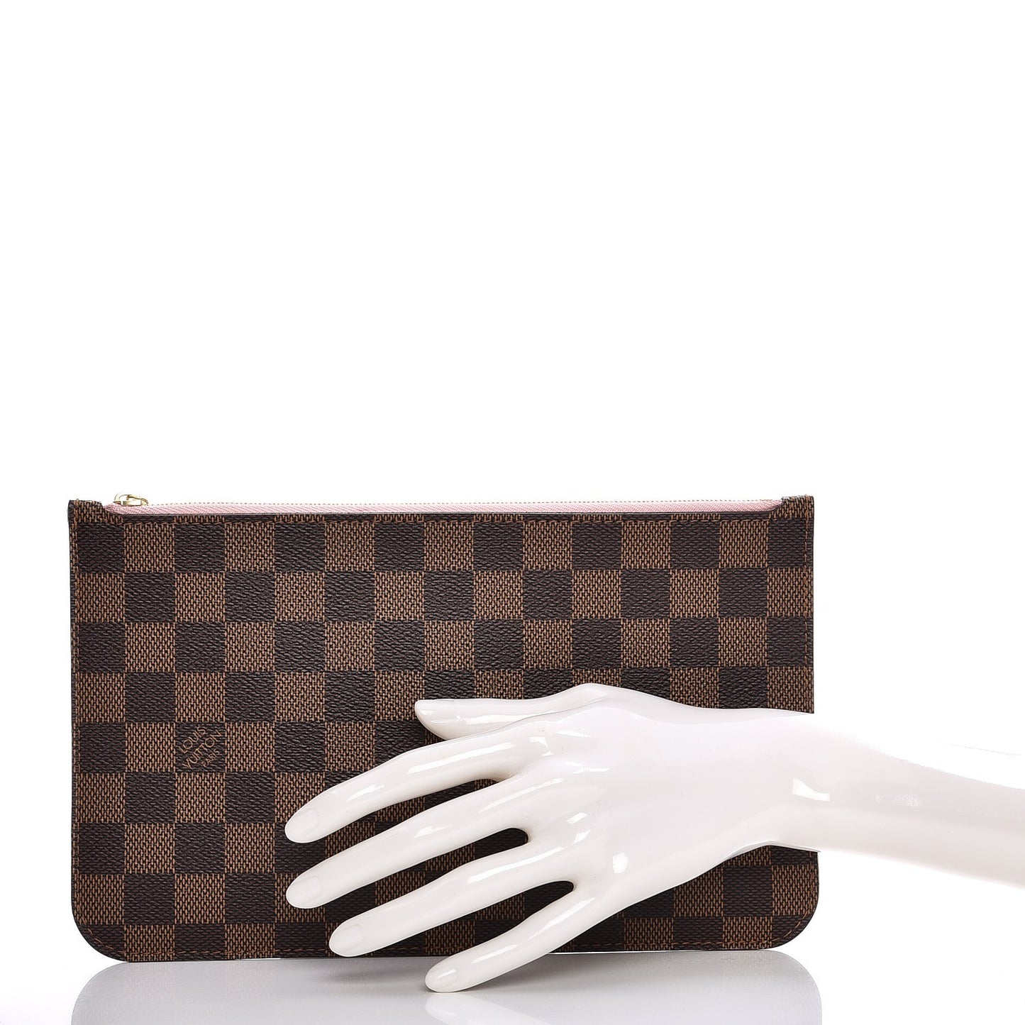 Damier Ebene Neverfull MM GM Pochette Rose Ballerine