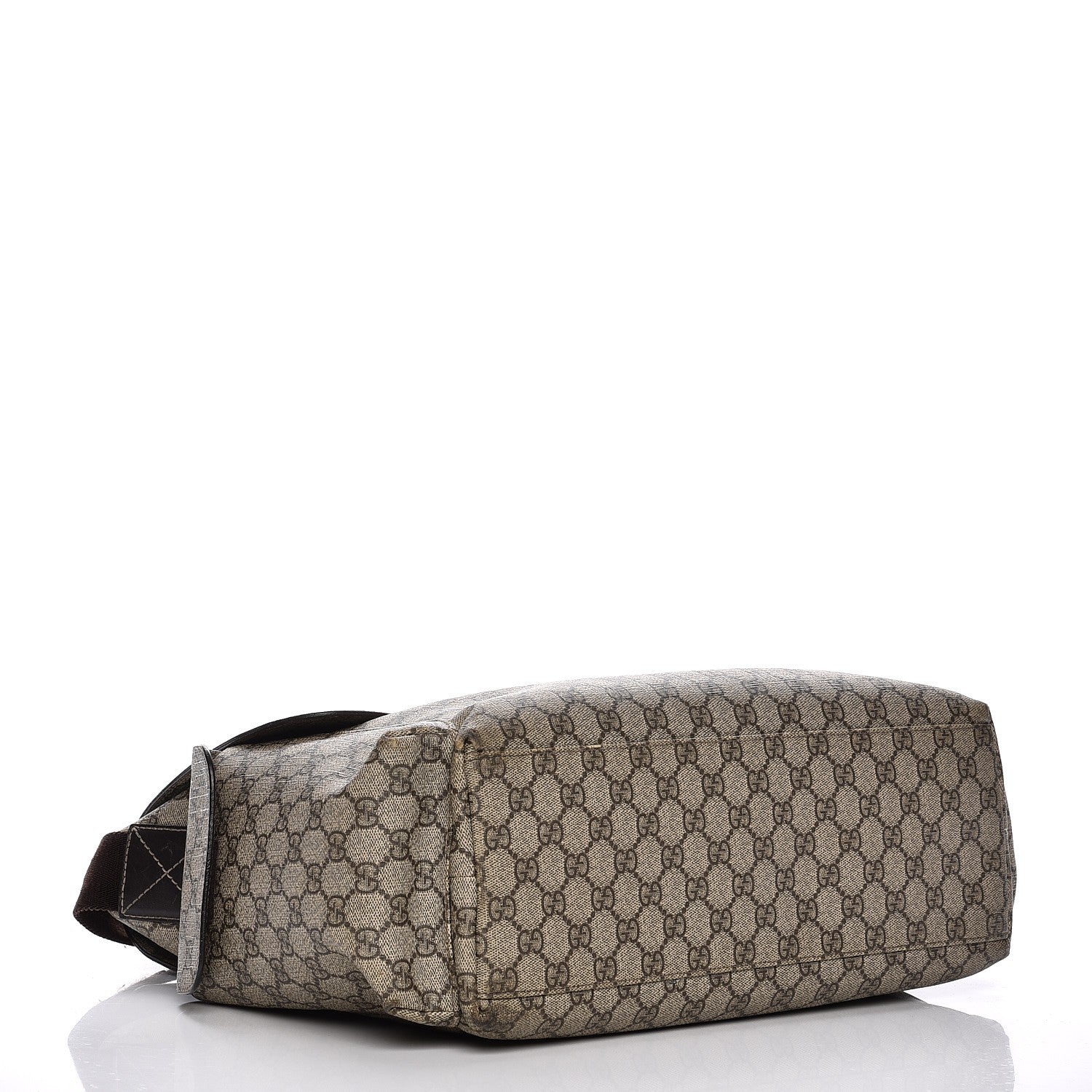 Gucci GG Plus Monogram Messenger Diaper Bag Dark Brown 4 of 16