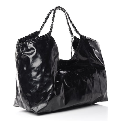 Chanel Vinyl XL Coco Cabas Black 4 of 21