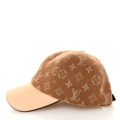 Louis Vuitton Wool Monogram Carry On Cap M Beige 3 of 8