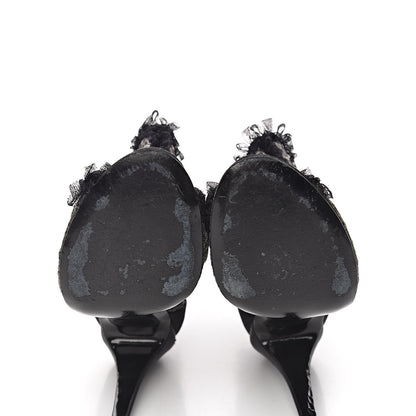 Chanel Lace Mesh Booties 39 Black 8 of 10