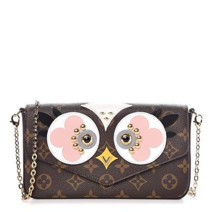 Louis Vuitton Monogram Lovely Birds Pochette Felicie Chain Wallet 1 of 11