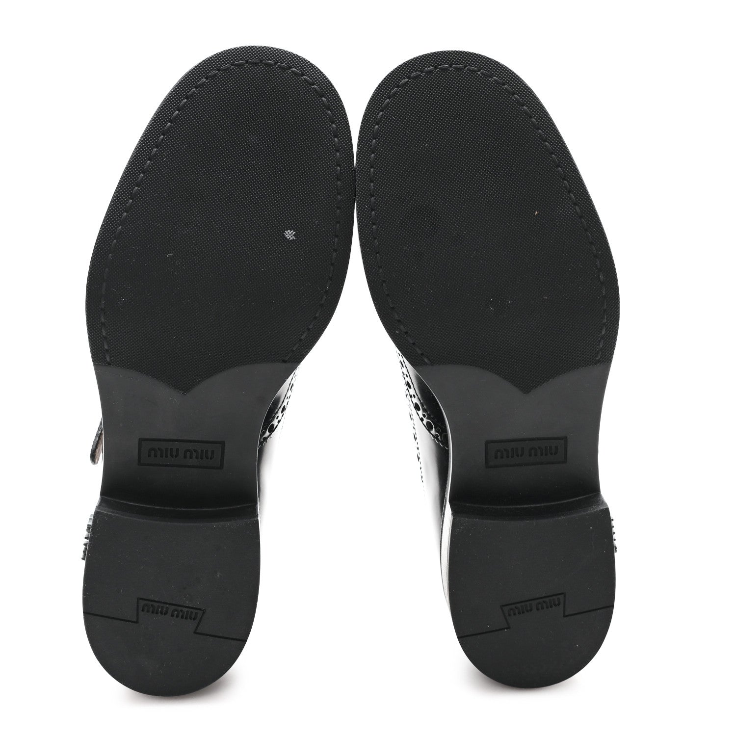 Miu Miu X CHURCH'S Shiny Calfskin Double Monk Loafer 36.5 Black 6 of 10