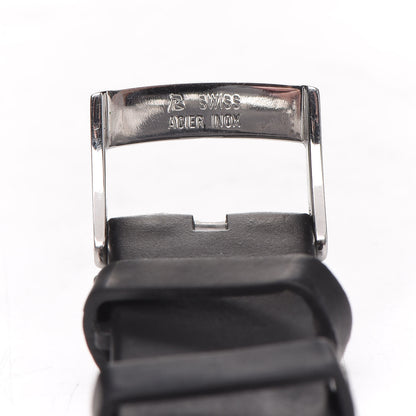 Chopard Stainless Steel Rubber Diamond 38mm Happy Sport Fish Quartz Watch Black 7 of 9