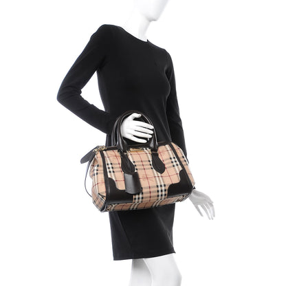 Burberry Haymarket Check Small Gladstone Chocolate 2 of 9