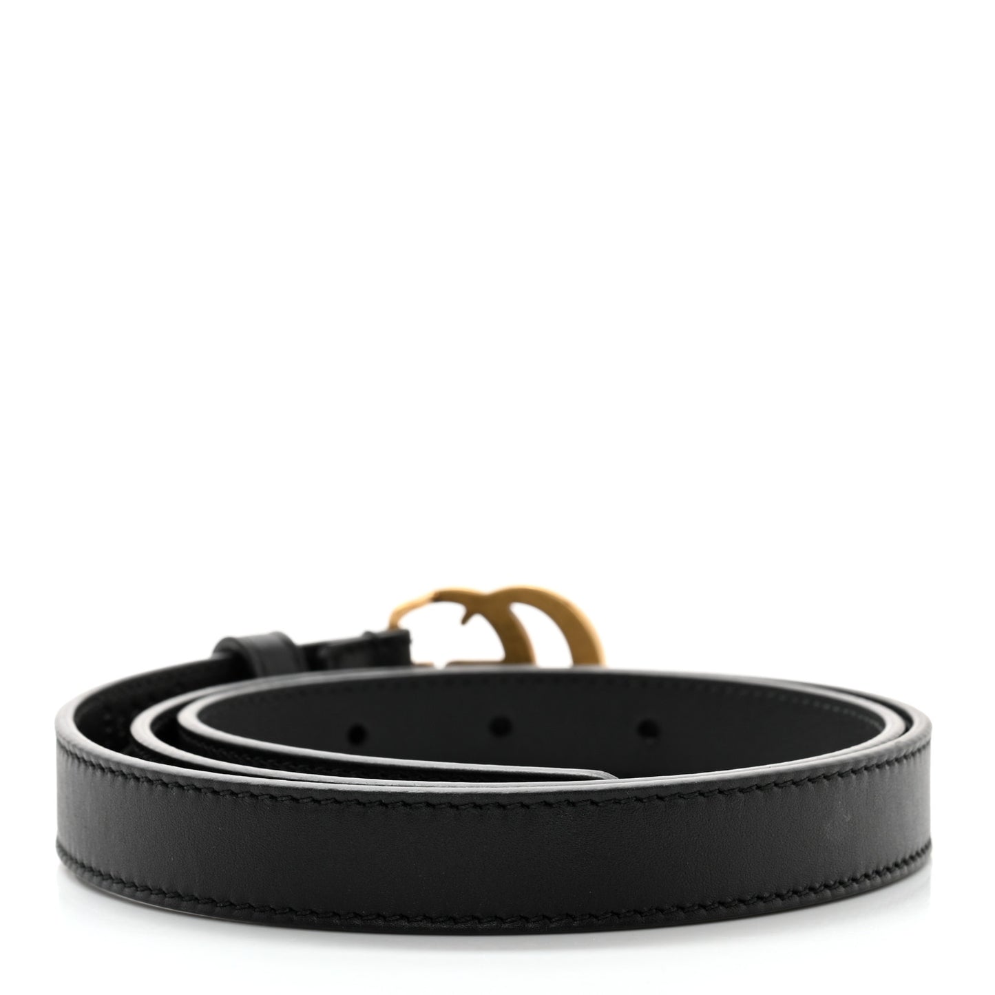Calfskin Double G 20mm Belt 80 32 Black