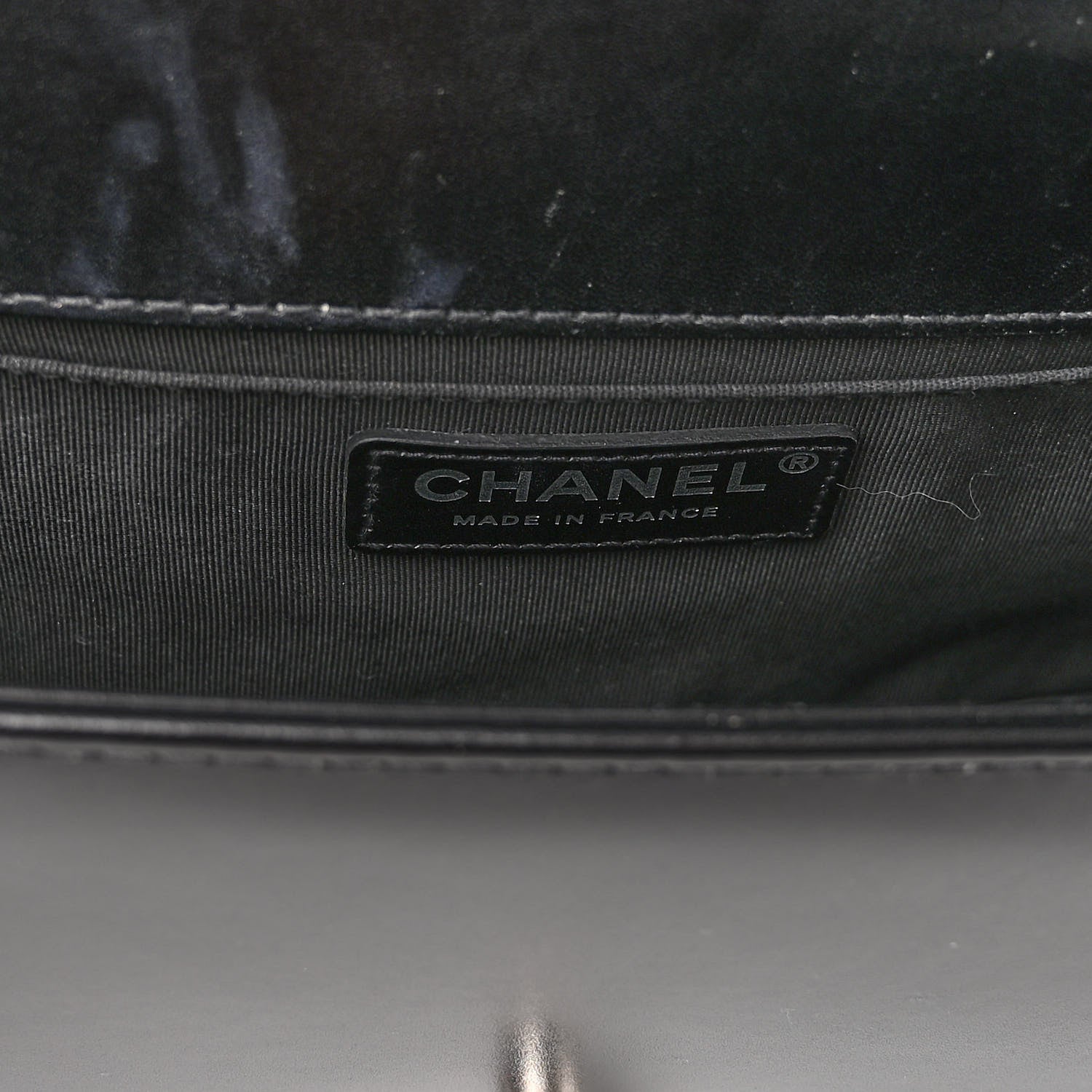 Chanel Glazed Calfskin Quilted Medium Chain Around Boy Flap Black 6 of 10