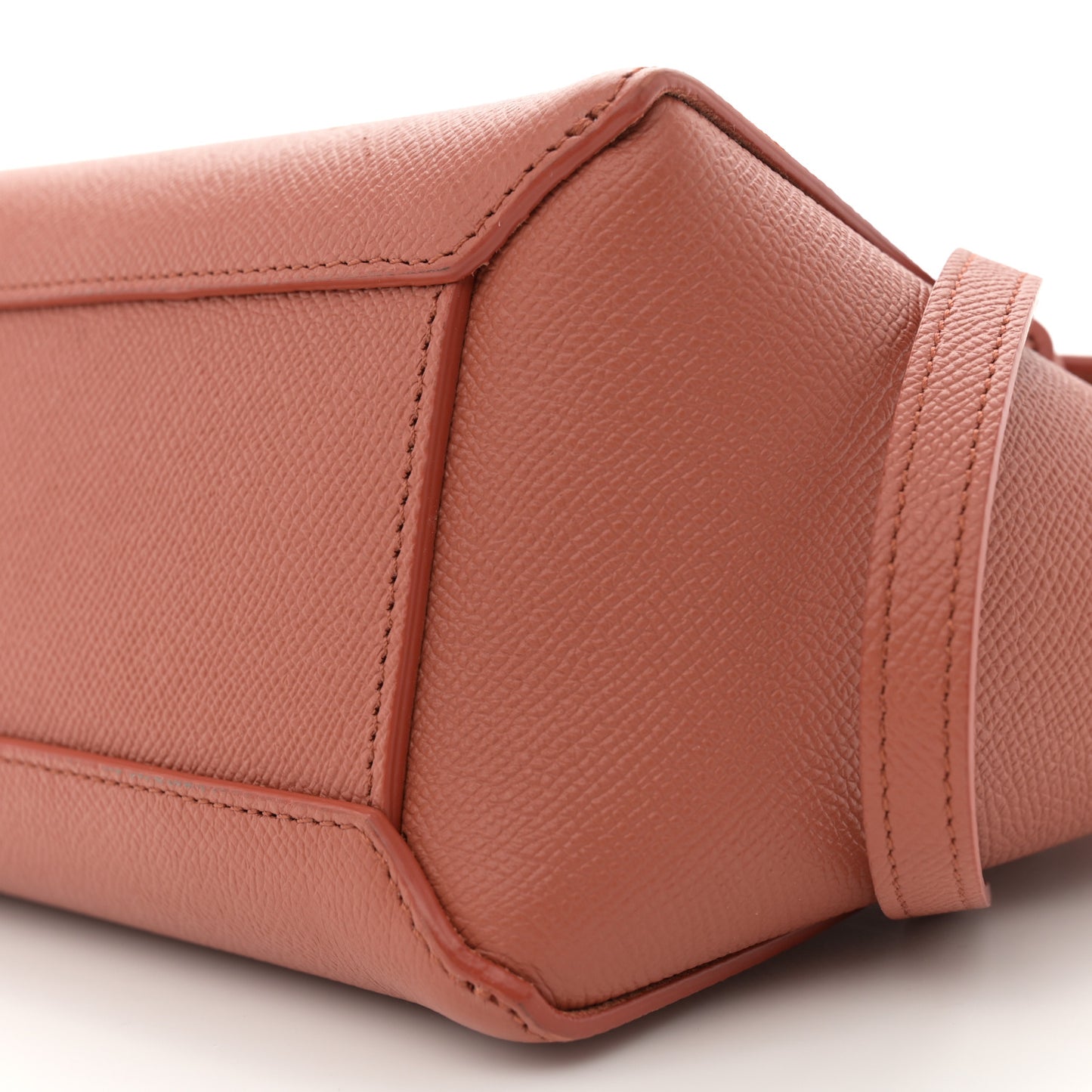 Grained Calfskin Nano Belt Bag Terracotta