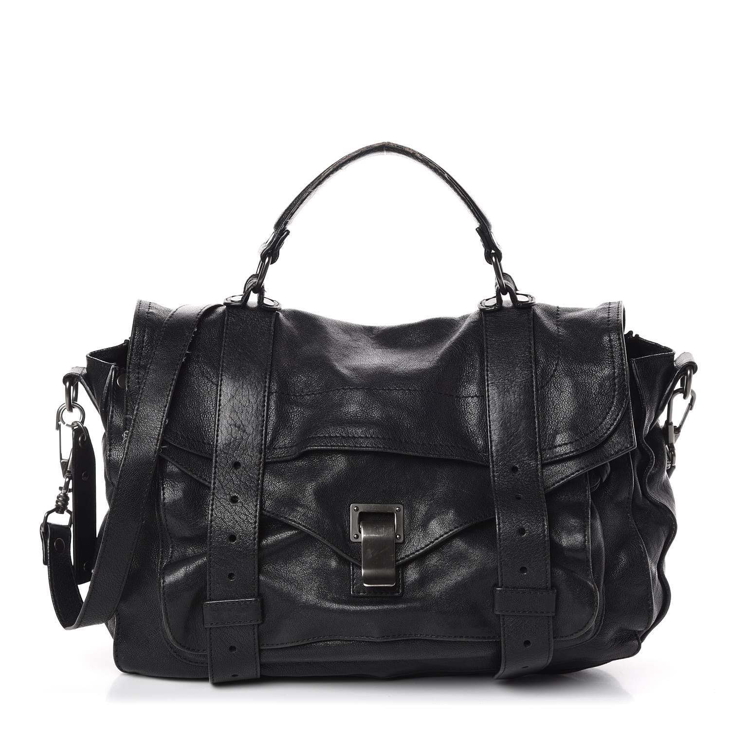 Proenza Schouler Lambskin Medium PS1 Satchel Black 1 of 13
