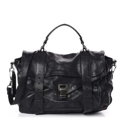 Proenza Schouler Lambskin Medium PS1 Satchel Black 1 of 13