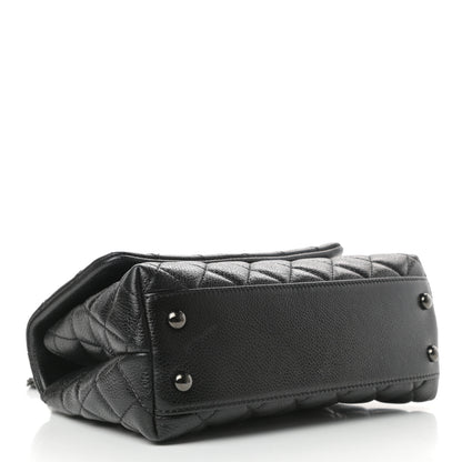 Chanel Caviar Quilted Mini Coco Handle Flap So Black 4 of 11