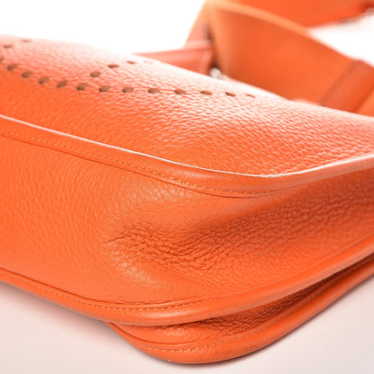 Hermes Taurillon Clemence Evelyne III PM Orange 11 of 11