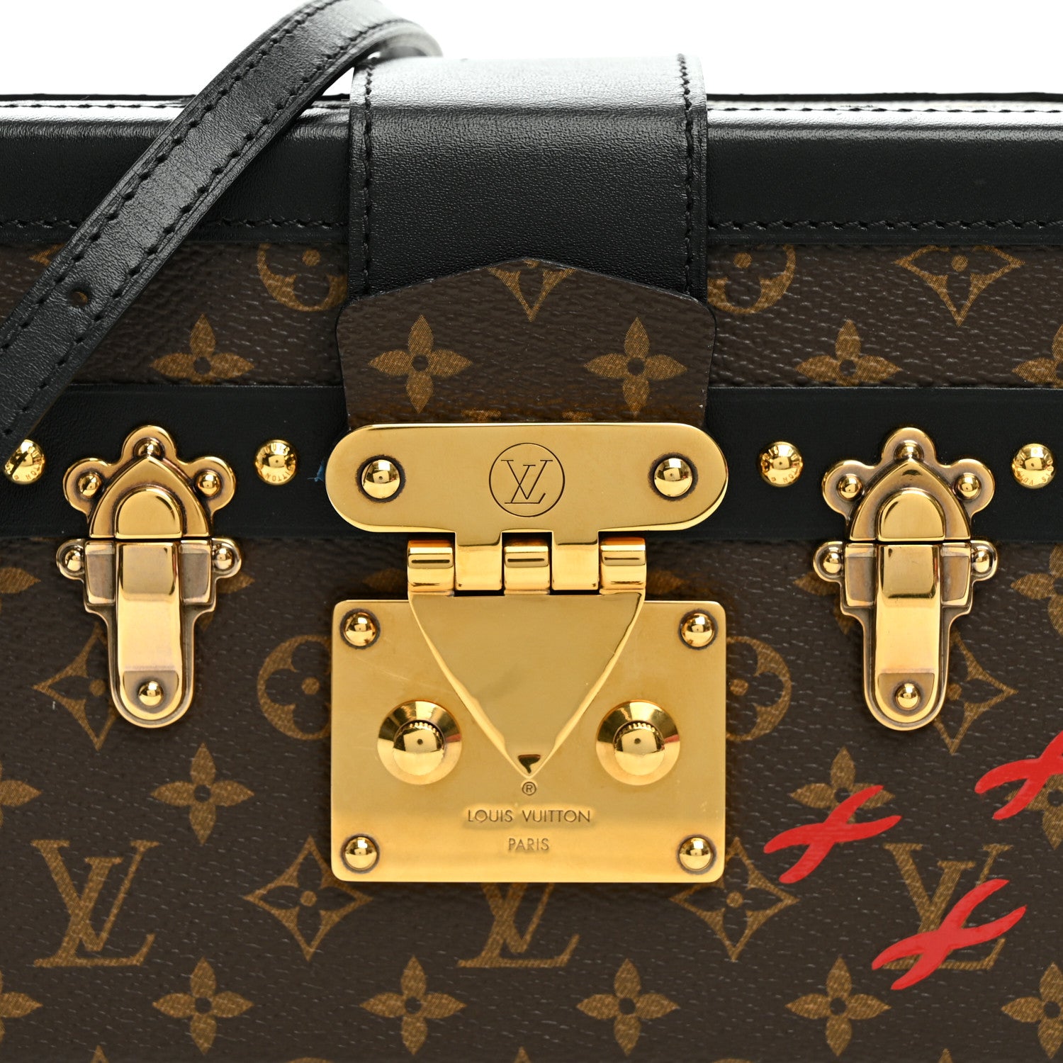 Louis Vuitton Monogram Petite Malle Black 7 of 9