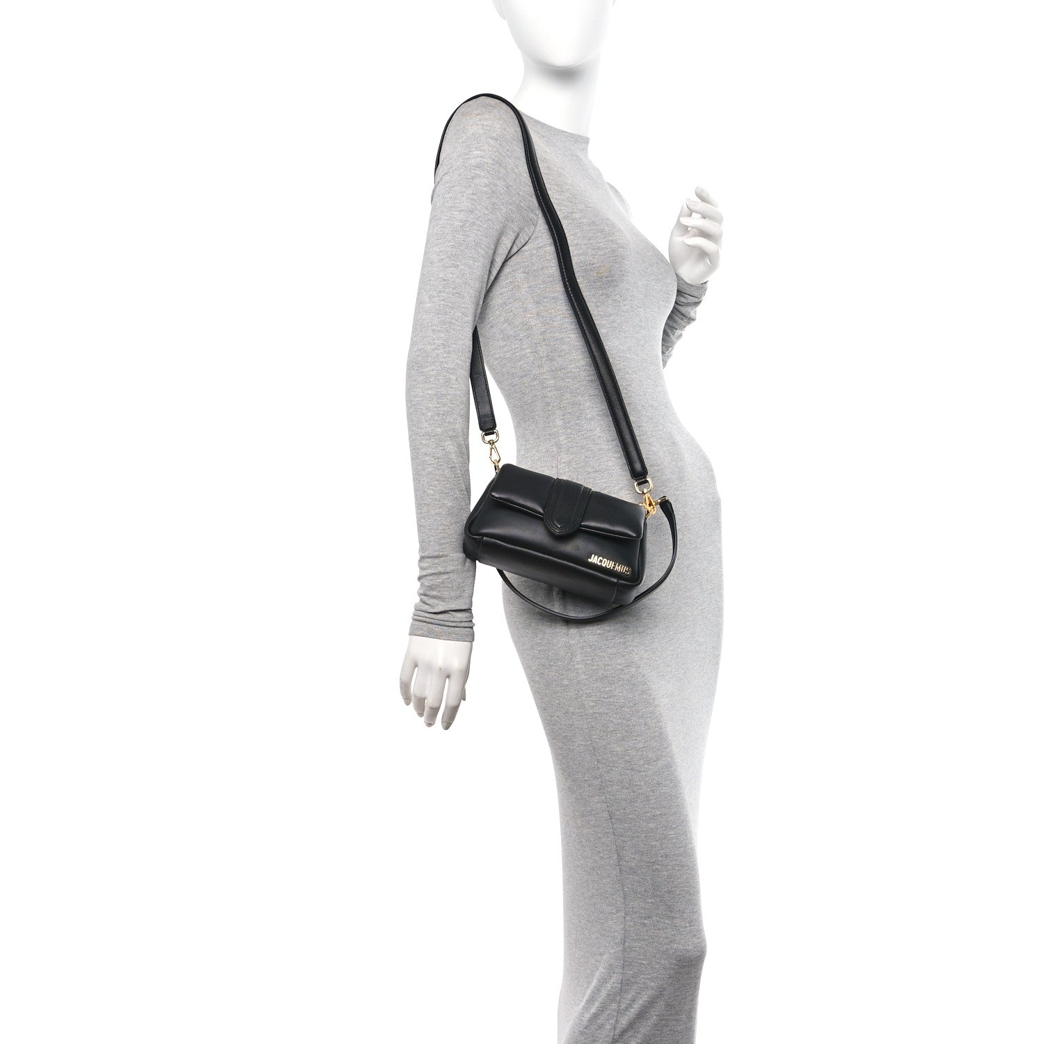 Jacquemus Padded Lambskin Le Petit Bambimou Black 2 of 9