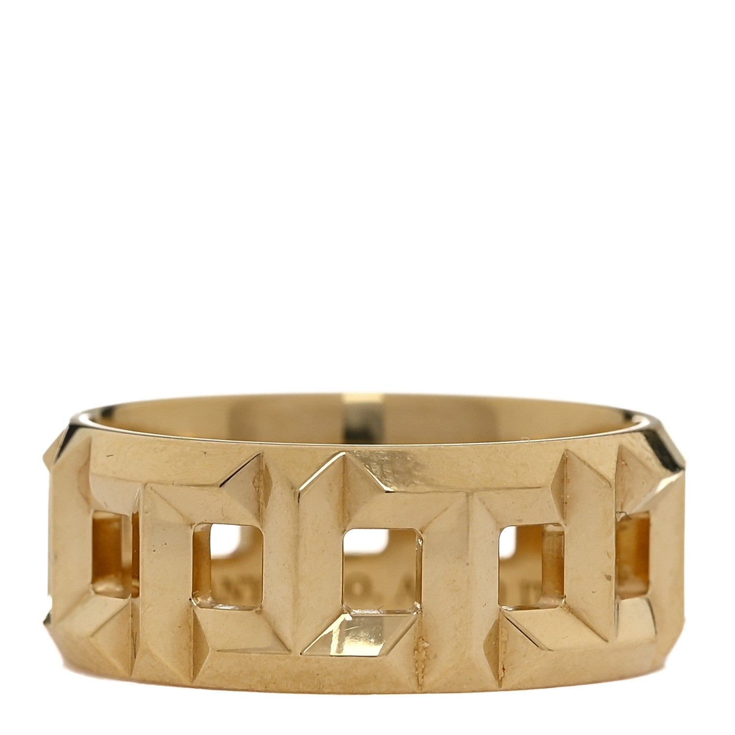 Tiffany 18K Yellow Gold T True Wide Ring 54 7 1 of 5