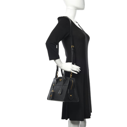 Prada Saffiano City Calfskin Small Esplanade Tote Black 2 of 9