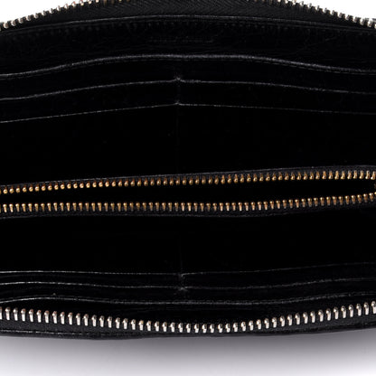 Miu Miu Nappa Matelasse Lux Zip Around Wallet Black 5 of 8