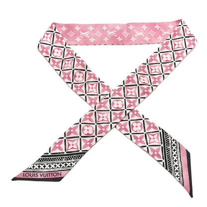 Louis Vuitton Silk Monogram Flower Tile BB Bandeau Pink 1 of 3
