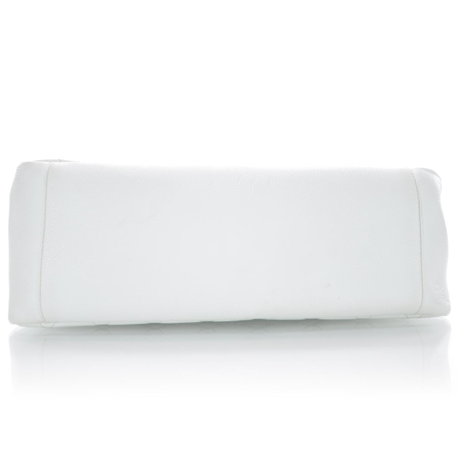 Chanel Caviar Grand Shopping Tote GST White 6 of 10