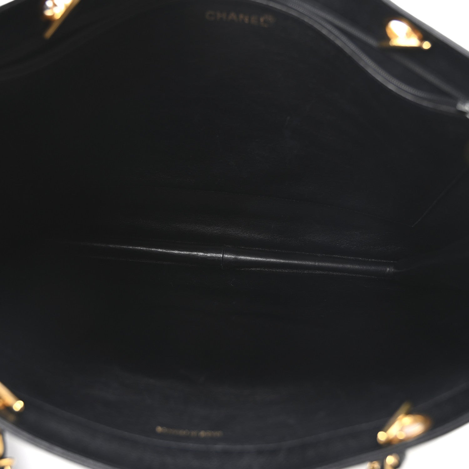 Chanel Caviar CC Shopper Tote Black 5 of 11