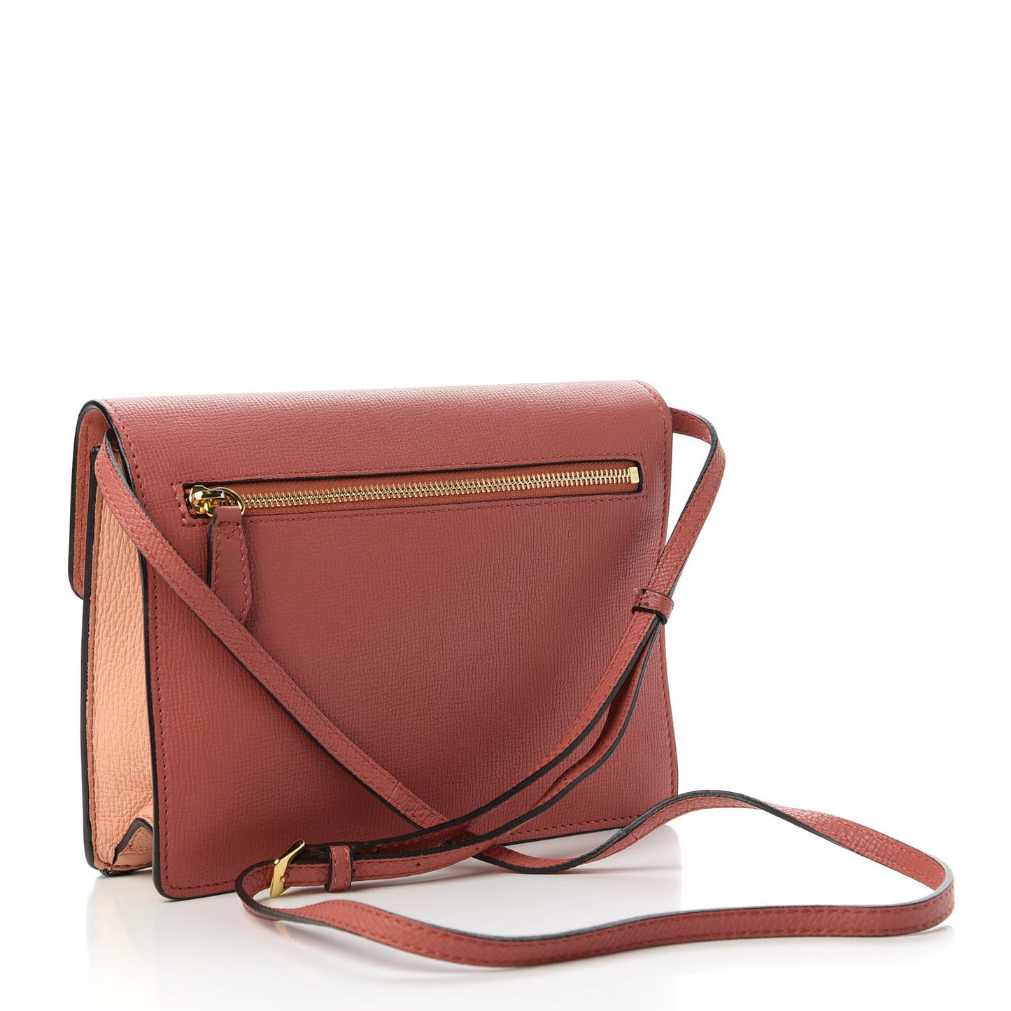 Derby Calfskin House Check Small Macken Crossbody Bag Copper Pink