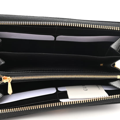 Gucci Calfskin Web Rajah Zip Around Wallet Black 5 of 7