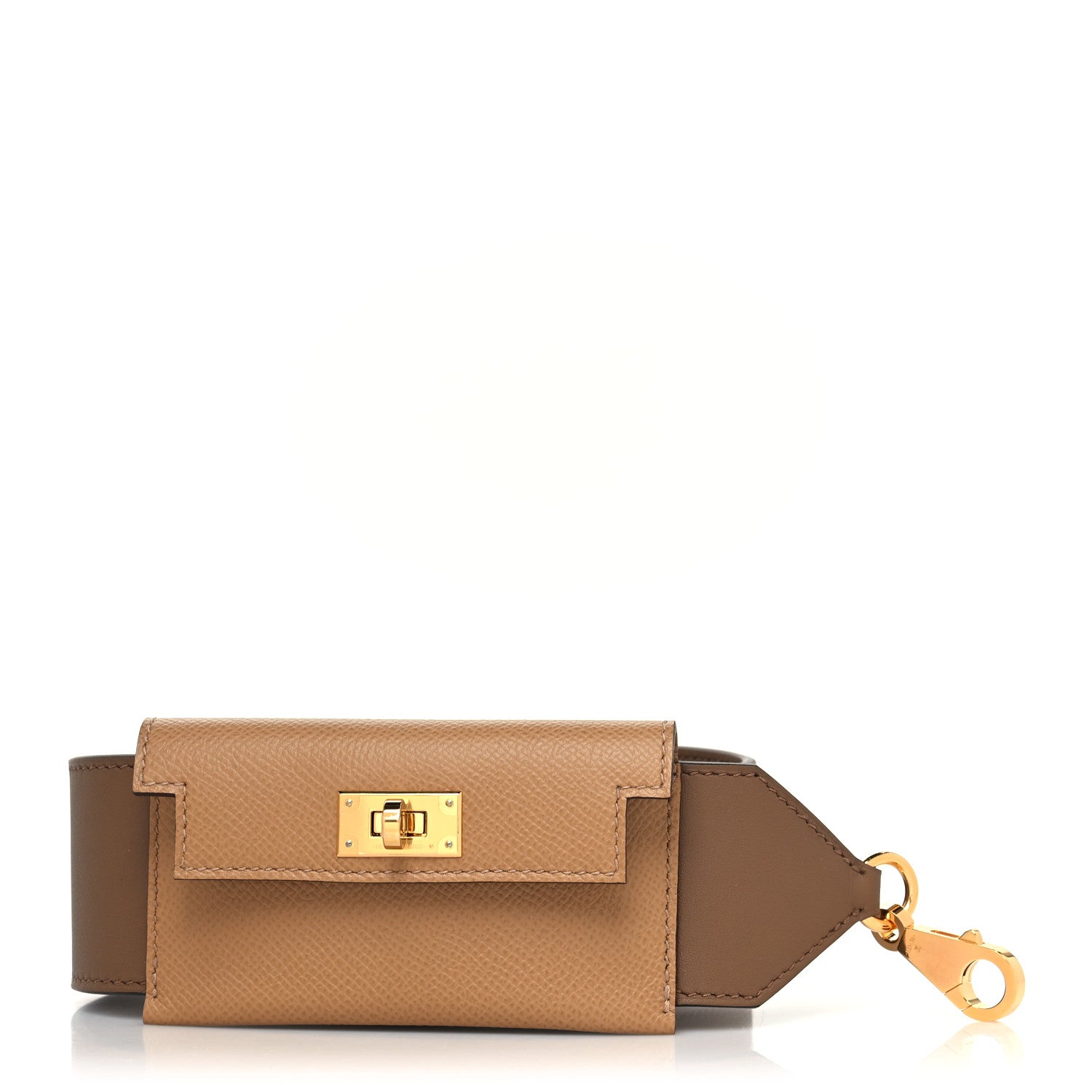 Hermes Swift Epsom Pocket Kelly Shoulder Strap Alezan Biscuit 1 of 7