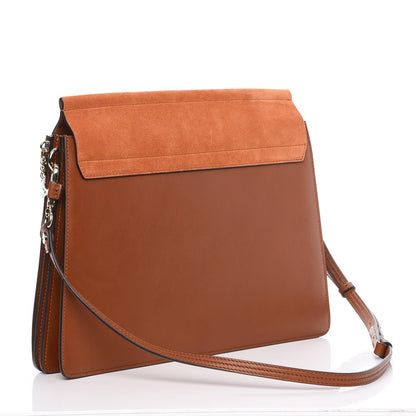 Chloe Suede Calfskin Medium Faye Shoulder Bag Tobacco 3 of 10
