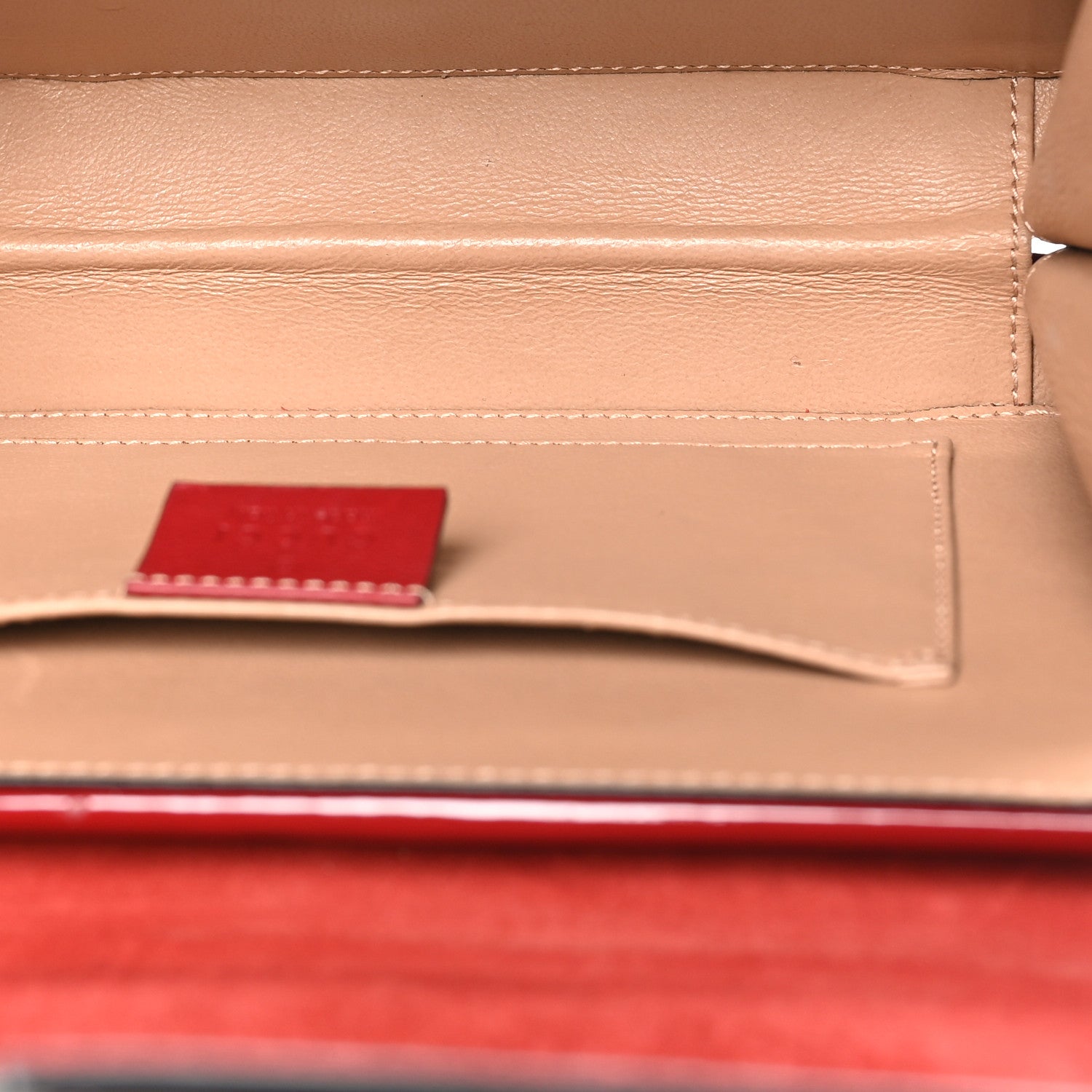 Gucci Mousse Top Patent Mini Sylvie 1969 Top Handle Bag New Cherry Red 5 of 10