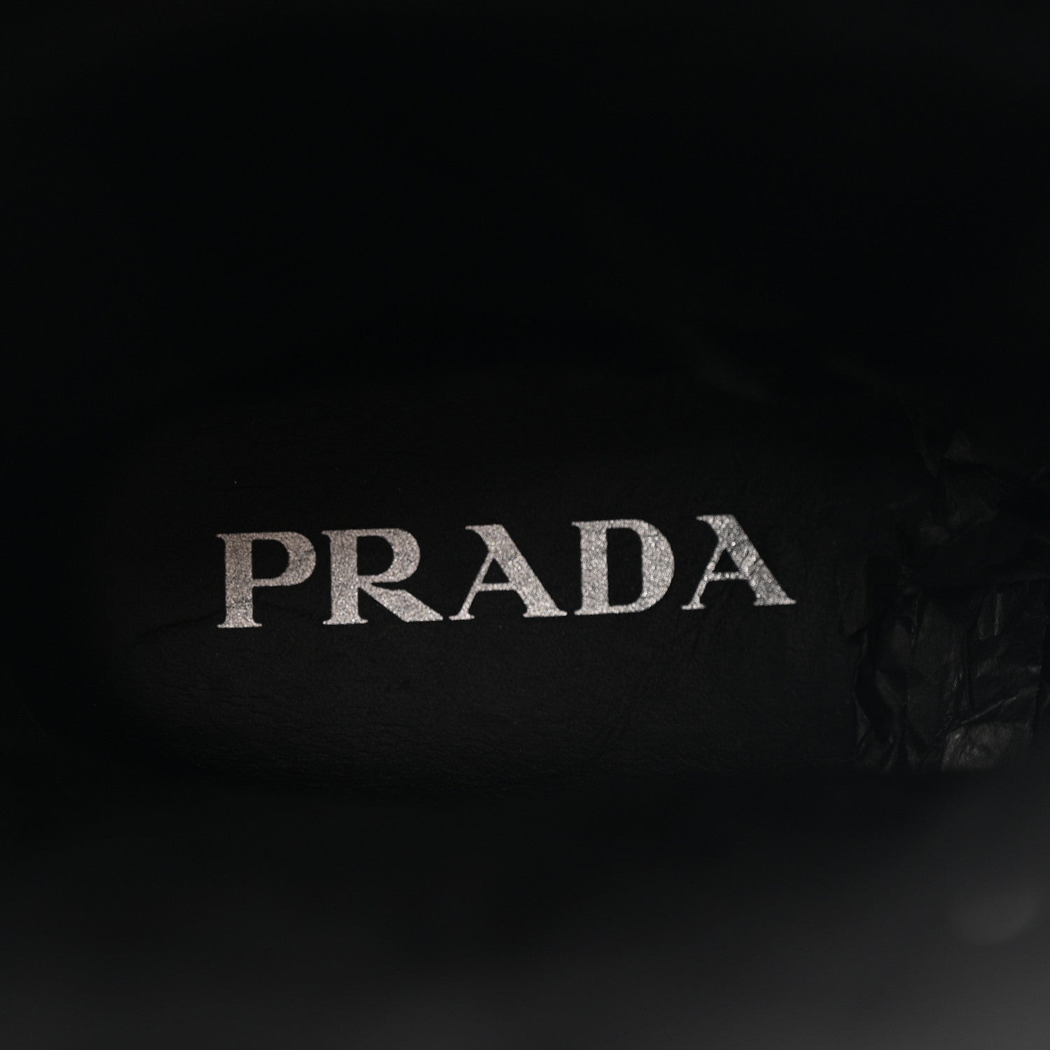 Prada Nylon Gabardin Metal Triangle Logo Padded Moon Boots 39.5 Black 6 of 10