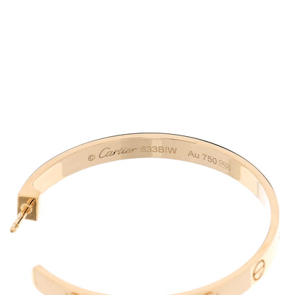 Cartier 18K Yellow Gold Large LOVE Hoop Earrings 4 of 5