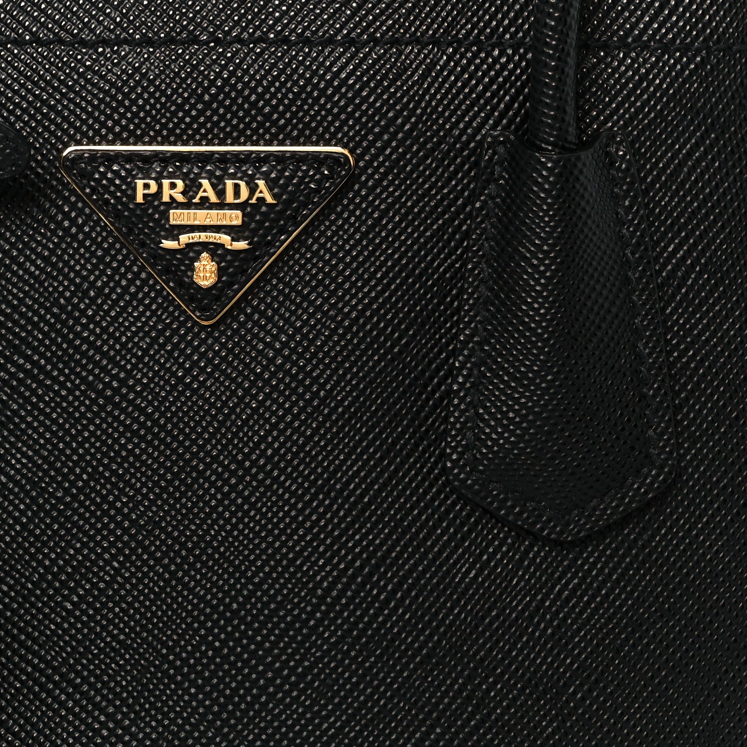 Prada Saffiano Cuir Mini Double Bag Black 9 of 11