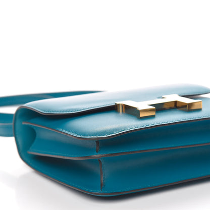 Hermes Tadelakt Constance 18 Bleu Izmir 13 of 21