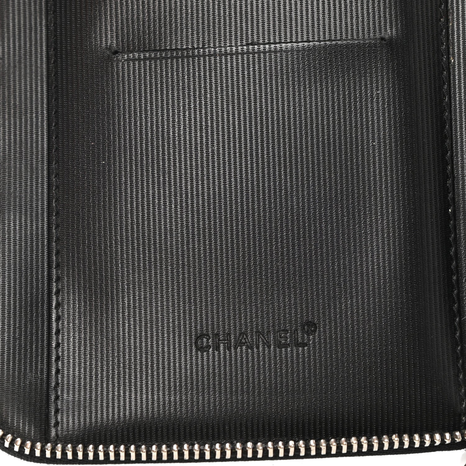 Chanel Nylon Travel Zip Wallet Black 6 of 9