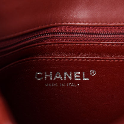 Chanel Patent Quilted Mini Square Flap Red 11 of 13