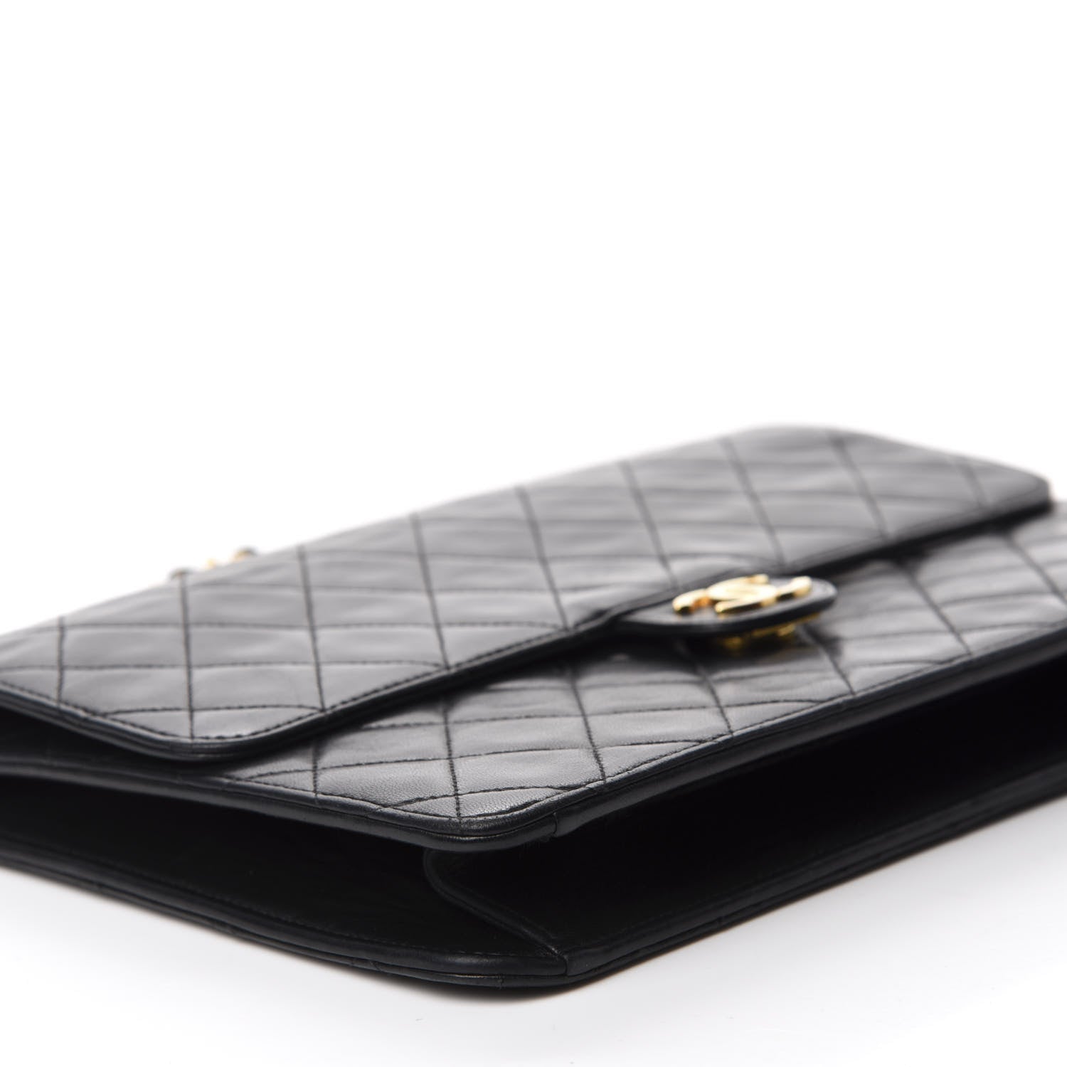 Chanel Lambskin Quilted Medium Single Flap Black 6 of 11