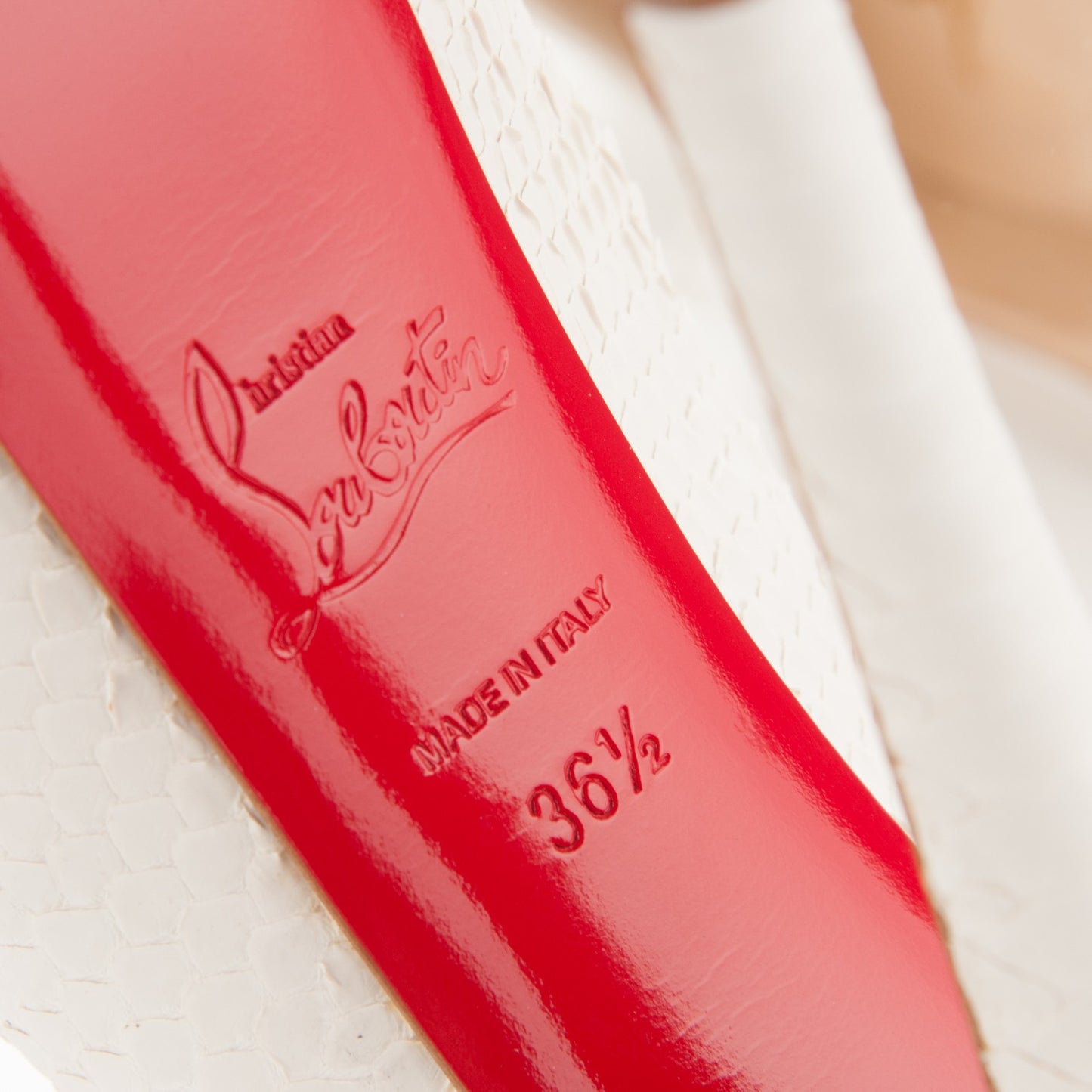 Matte Python Lady Highness 160 Pumps 36.5 White