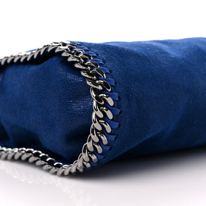 Stella McCartney Shaggy Deer Mini Falabella Fold Over Tote Blue 7 of 8