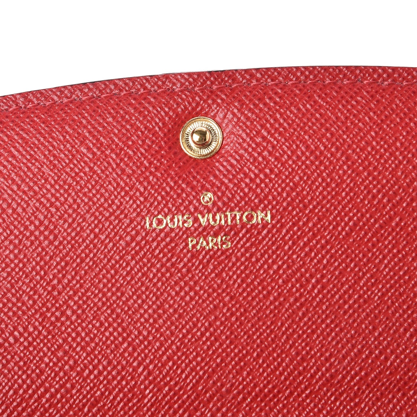 Damier Ebene Emilie Wallet Red