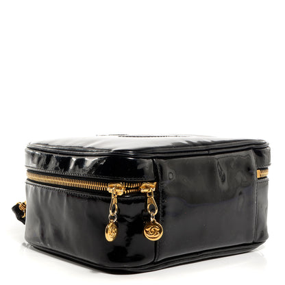 Chanel Patent Vanity Cosmetic Case Black 4 of 7