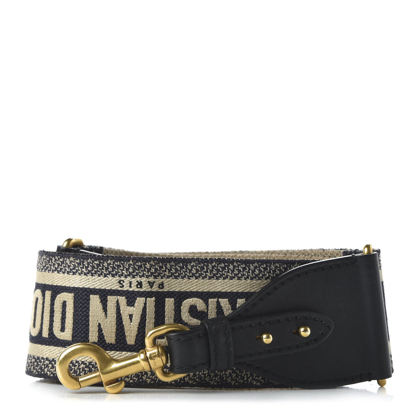Canvas Embroidered Shoulder Strap Blue