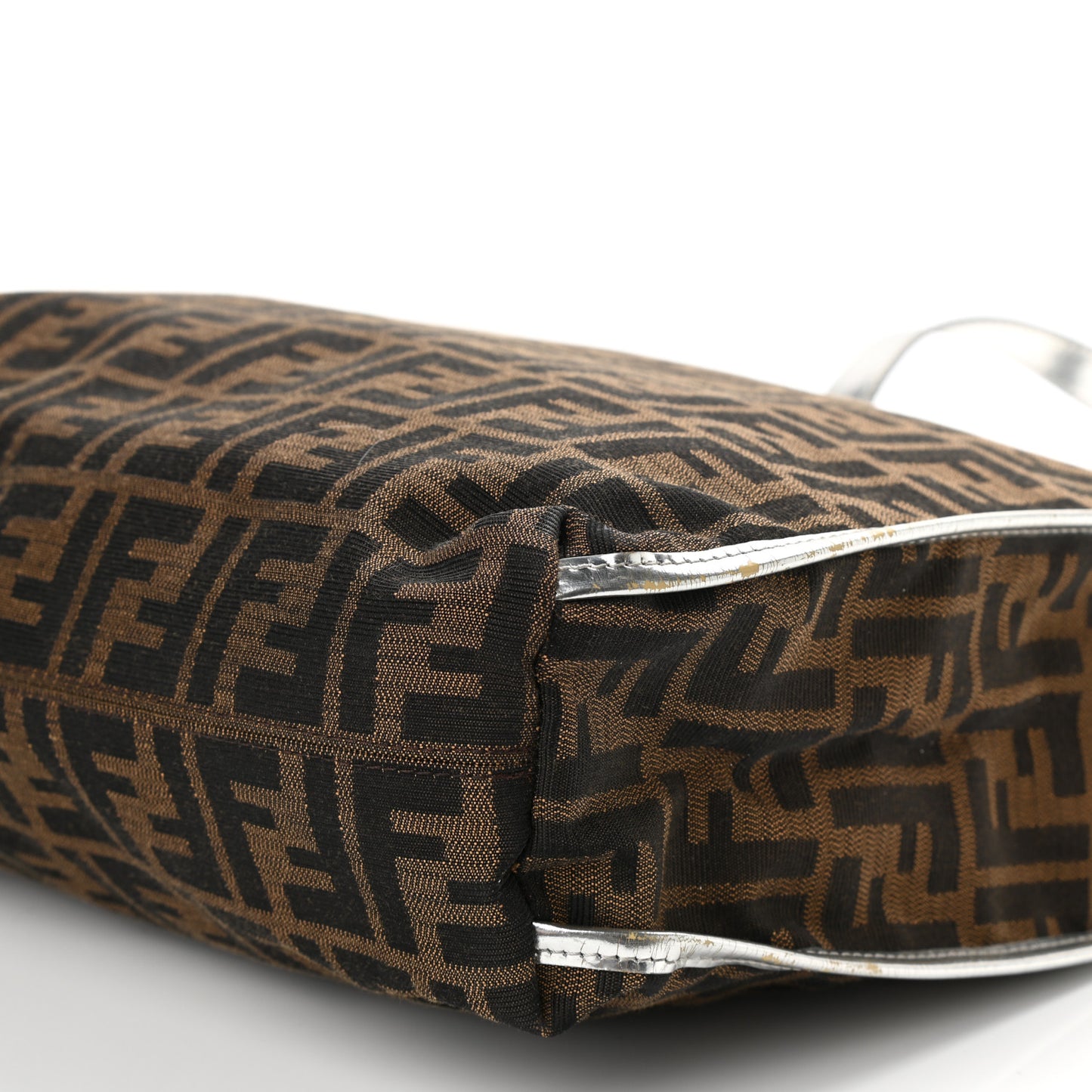 Zucca Shopper Tote Tobacco Argento