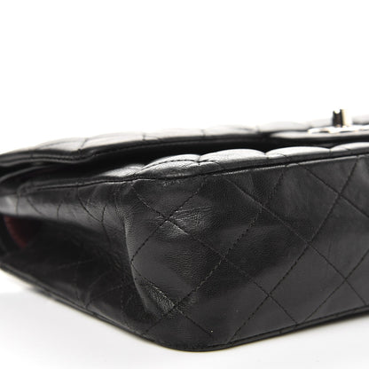 Chanel Lambskin Quilted Medium Double Flap Black 14 of 15
