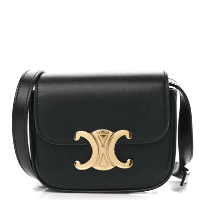 Celine Shiny Calfskin Mini Triomphe Black 1 of 10