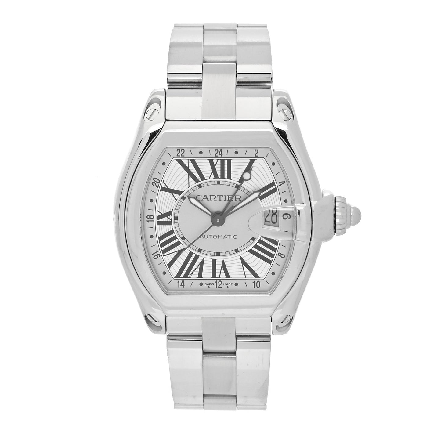 Stainless Steel 42mm Roadster GMT Automatic Watch